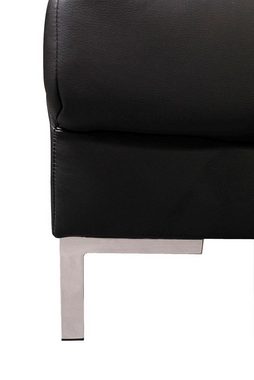 Küchen-Preisbombe Sofa Couch Ecksofa Eckcouch Wohnlandschaft Kunstleder schwarz SILVIO XXL, Sofa in U-Form