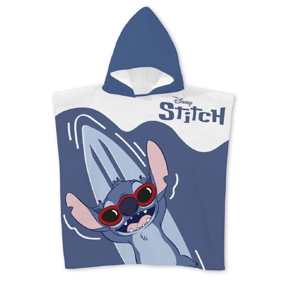 Lilo & Stitch Badeponcho Kinder Badeponcho – Kapuzenhandtuch aus Polyester 55 x 110 cm