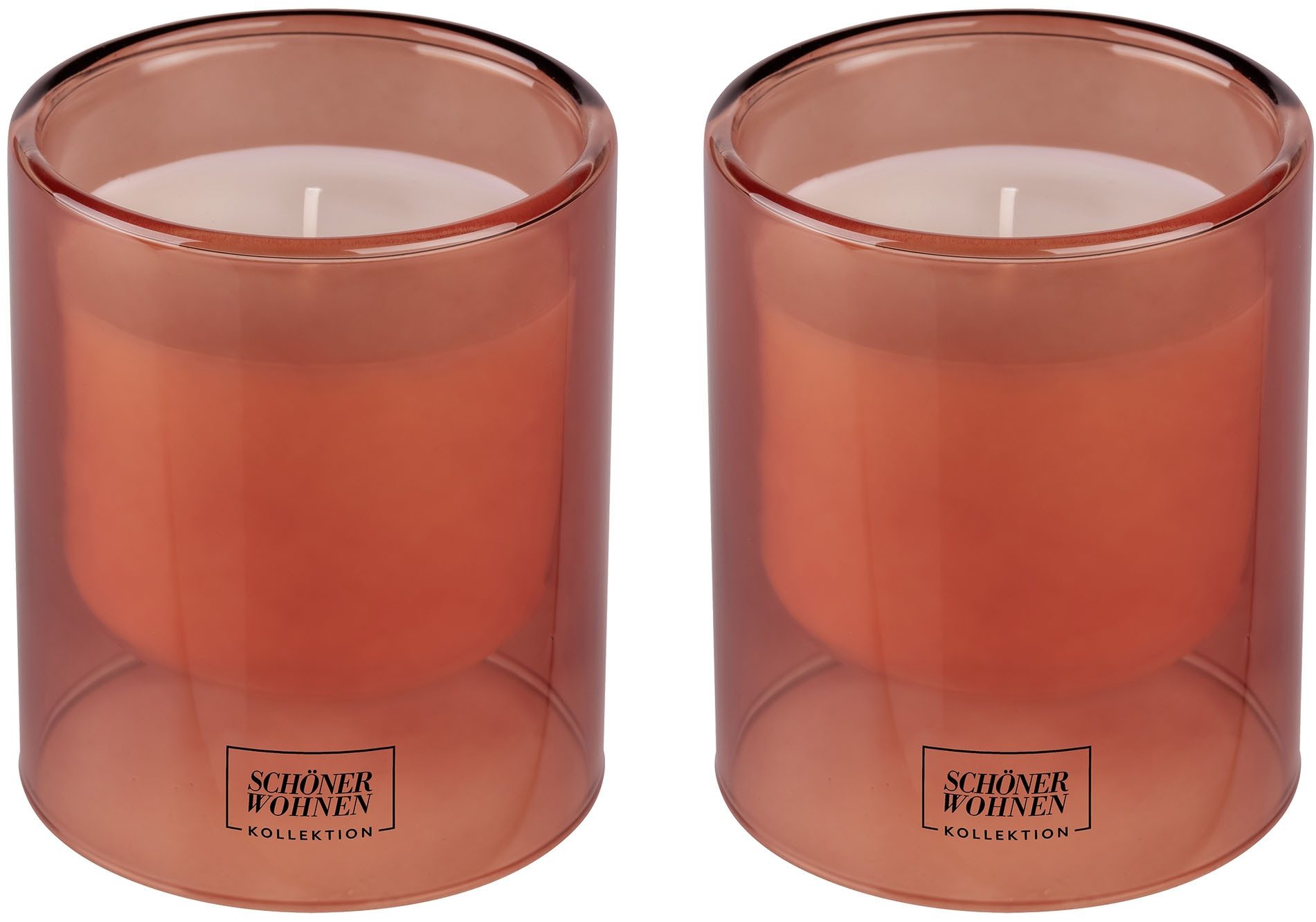 SCHÖNER WOHNEN-Kollektion Duftkerze »Sandalwood L« (2-tlg), im Glas, warmer & eleganter Duft, Brenndauer 45 - 55 Stunden