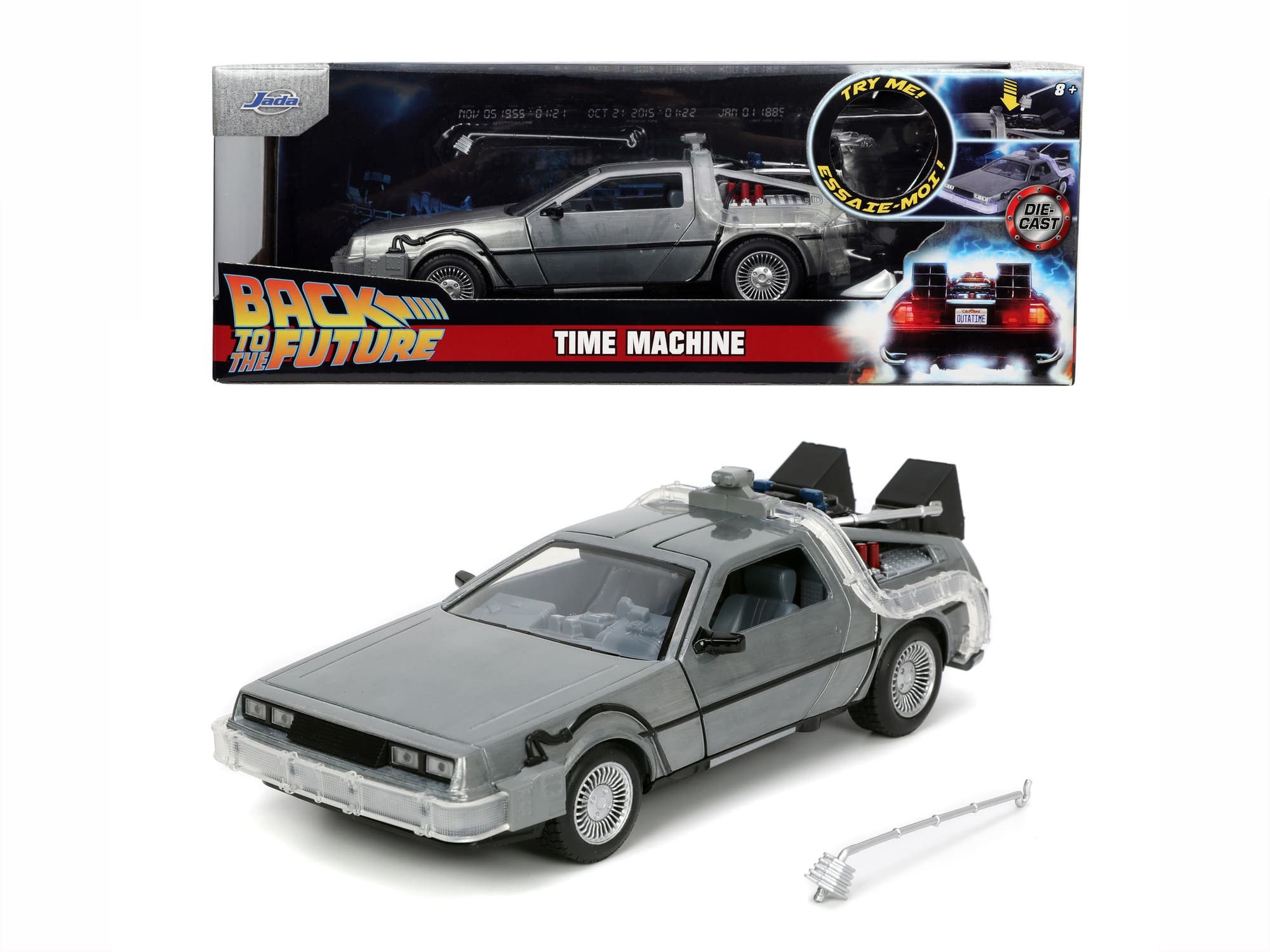 JADA Modellauto Jada Time Machine Back to the Future 1 1:24 Modellauto