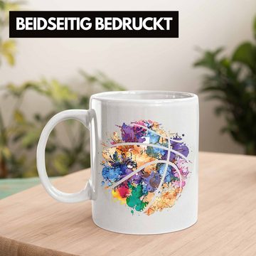 Trendation Tasse Basketball Tasse Geschenk für Basketballspieler Kaffee-Becher Basketba