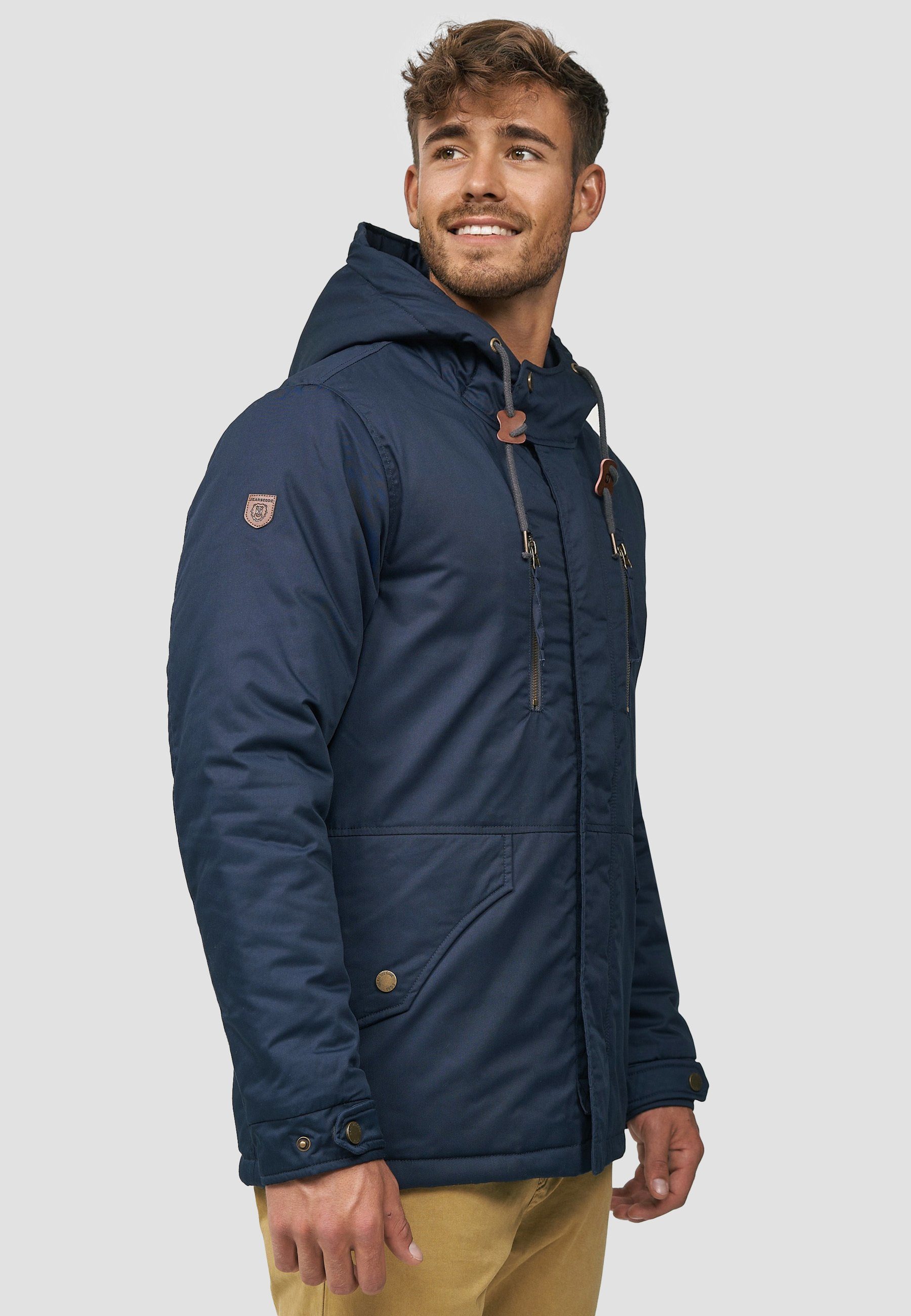 Indicode Parka Navy Elmhurts