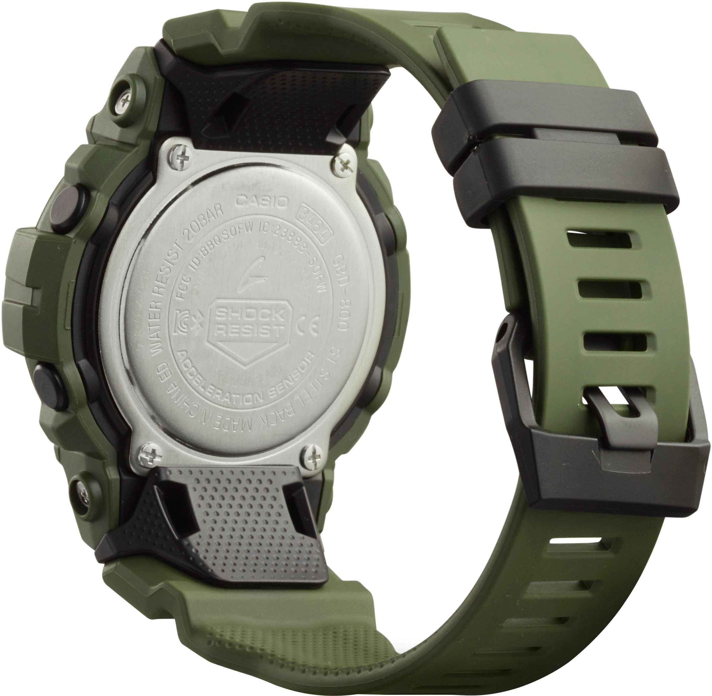 CASIO G-SHOCK GBD-800 Smartwatch, Quarzuhr,Armbanduhr,Herrenuhr,Schrittzähler,bis 20bar wasserd.digital