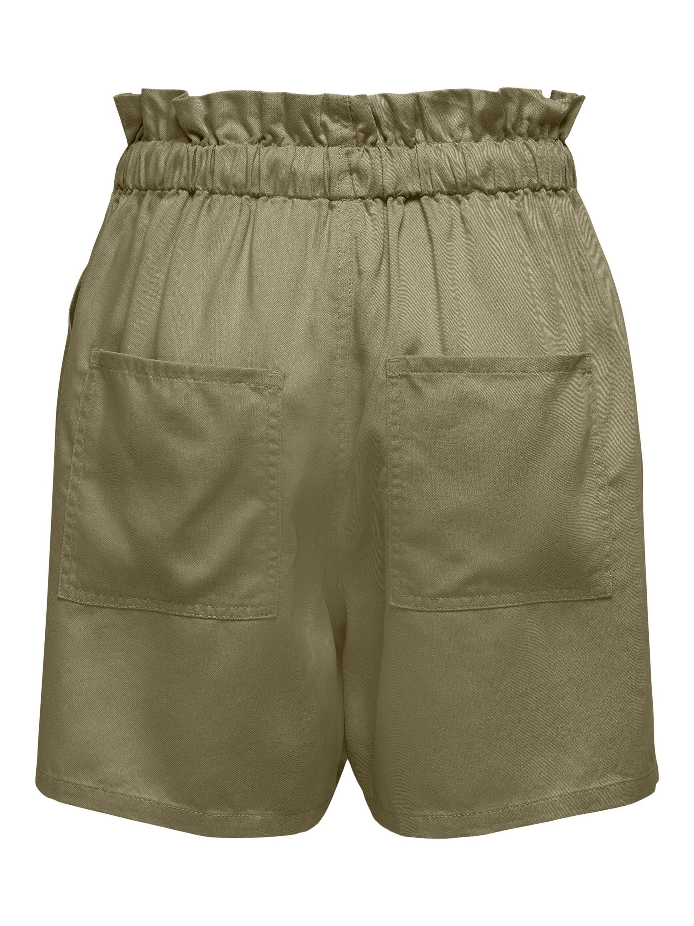 Drapiert/gerafft, Rüschen Kenya ONLY Chinoshorts (1-tlg)