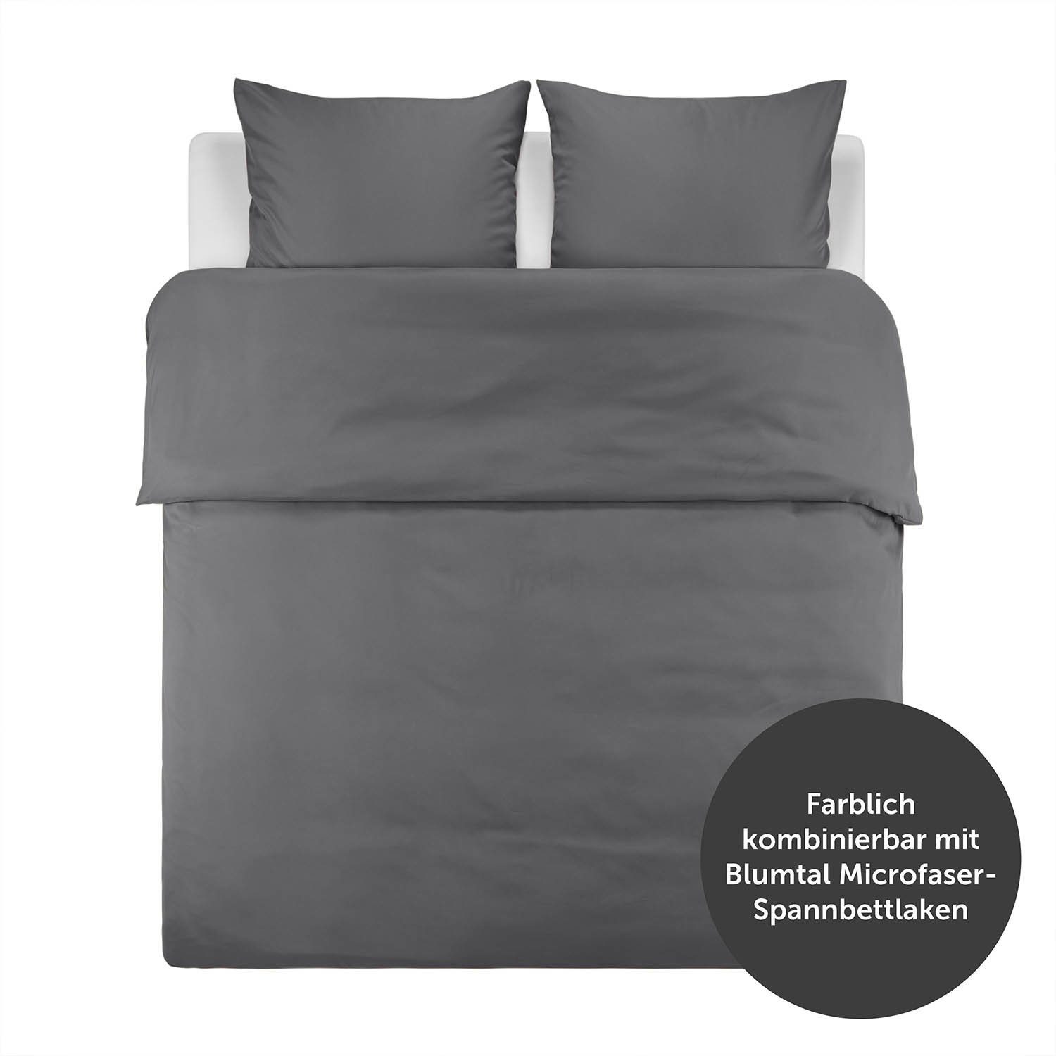 Blumtal Bettwäsche Premium aus atmungsaktiver Mikrofaser, OEKO TEX Zertifiziert, weiches& bügelfreie Bettwäsche, auch als Set