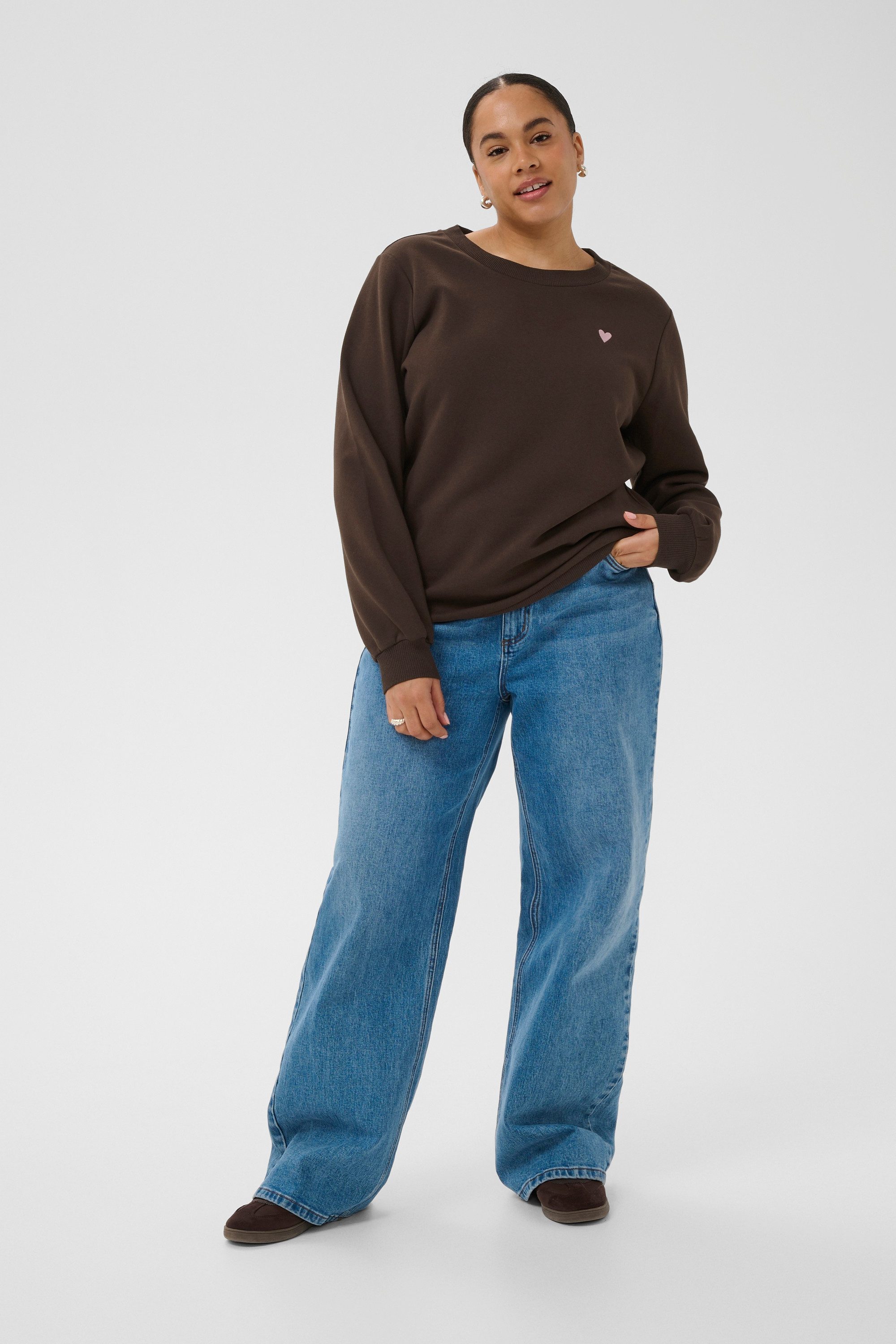 KAFFE Curve Fleecepullover Sweatshirt KClia plus
