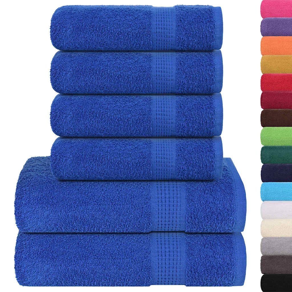 vidaXL Badetücher 6-tlg. Handtuch-Set Blau 360 günstig online kaufen