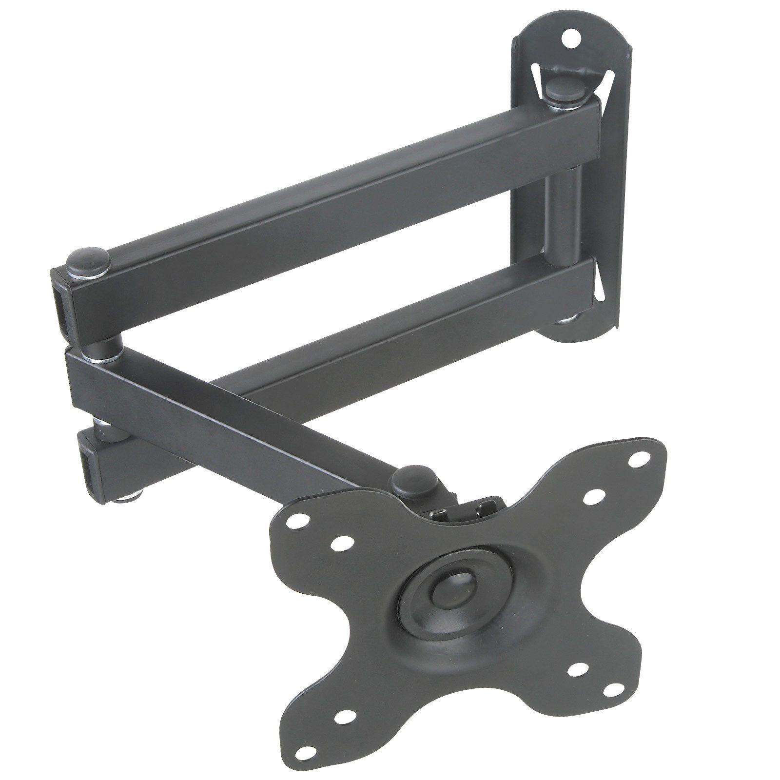 Drall Instruments TV-Wandhalterung S62, (bis 32 Zoll, 1-tlg., Schwarze LCD LED Wandhalterung 19-32 Zoll neigbar schwenkbar VESA 100)