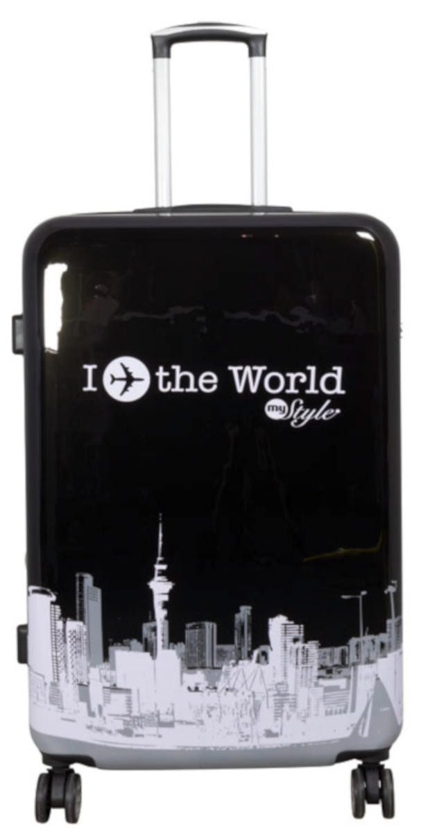 Warenhandel König Hartschalen-Trolley Fly the World, günstig online kaufen