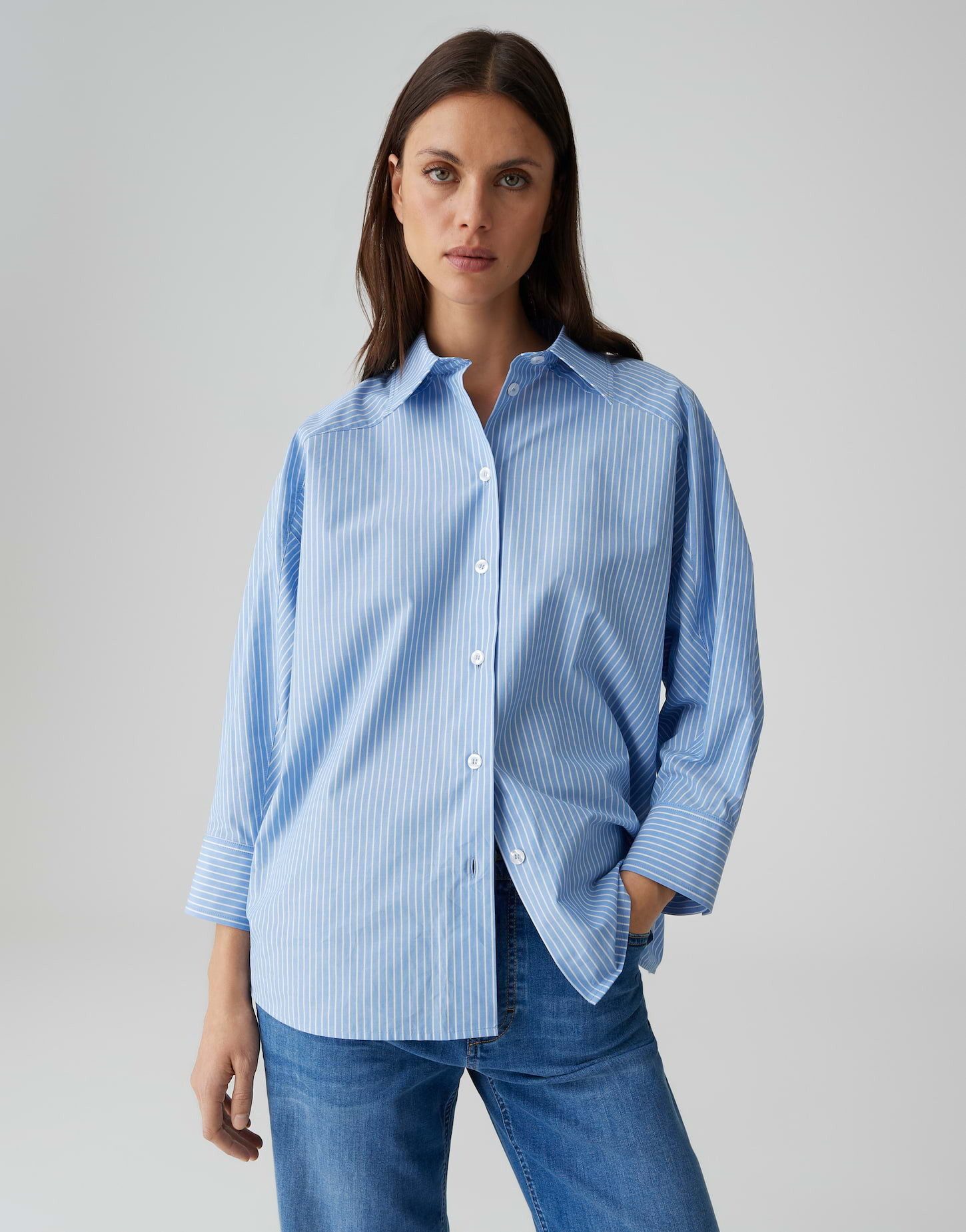 OPUS PANTS Kurzarmbluse FIONNE Oversized aus Baumwolle BCI Cotton, oversize günstig online kaufen