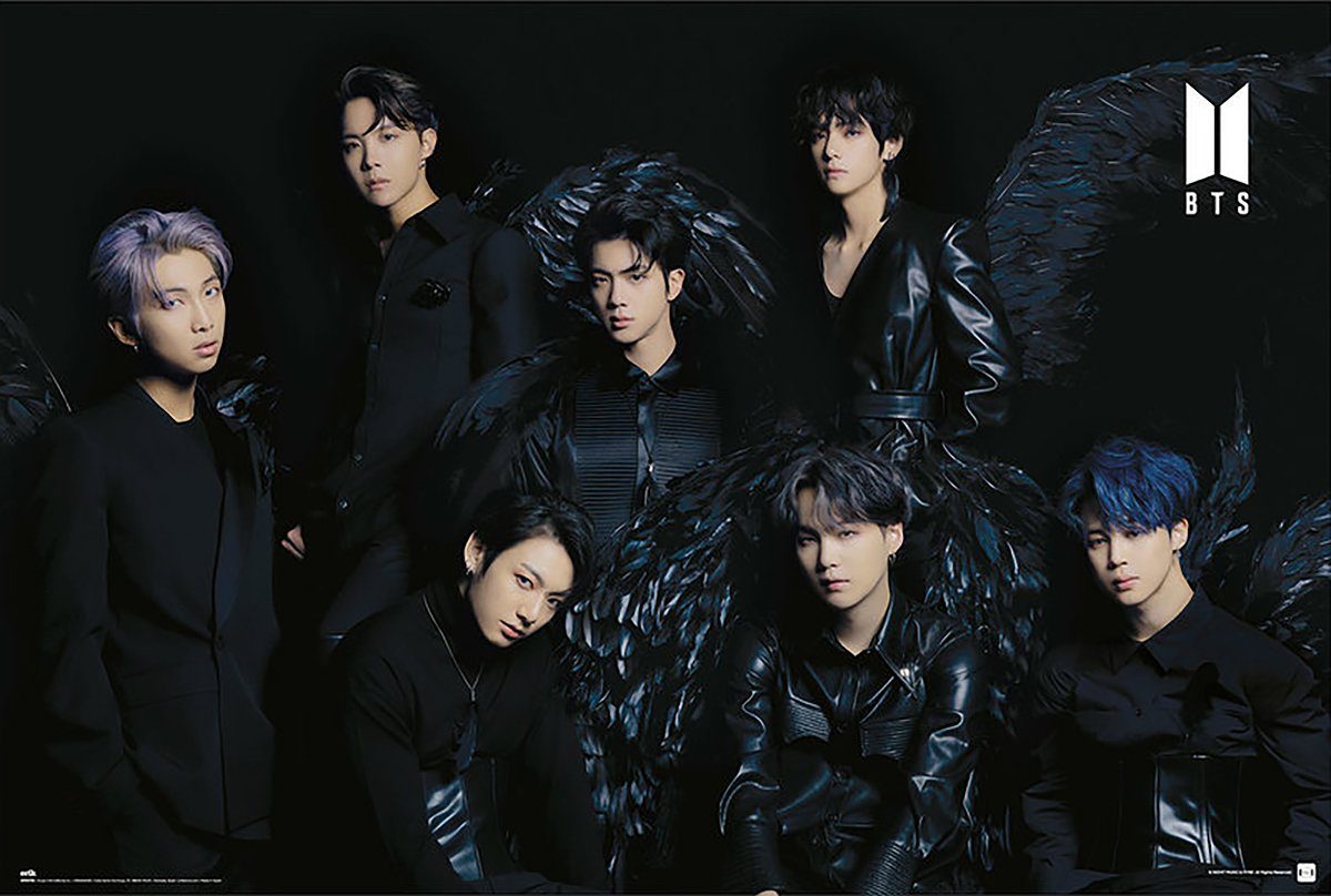 Grupo Erik Poster BTS Poster Black Wings 91,5 x 61 cm günstig online kaufen