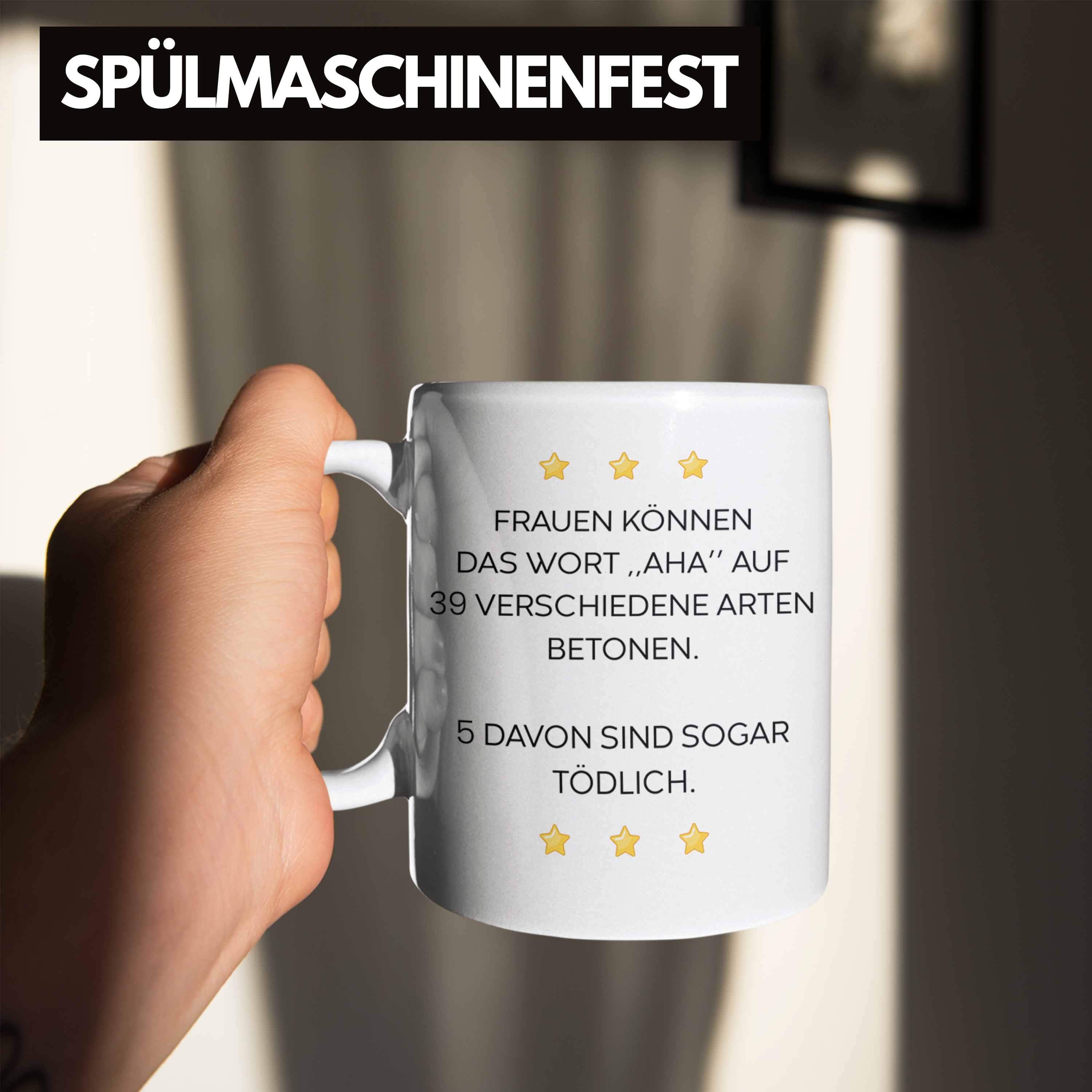 Männer Tasse für - Geschenk Becher Kollegin Sarkasmus Lustige Weiss Spruch Tasse Arbeit Sprüchen Lustig Frauen Trendation Trendation Büro mit mit Tassen Aha