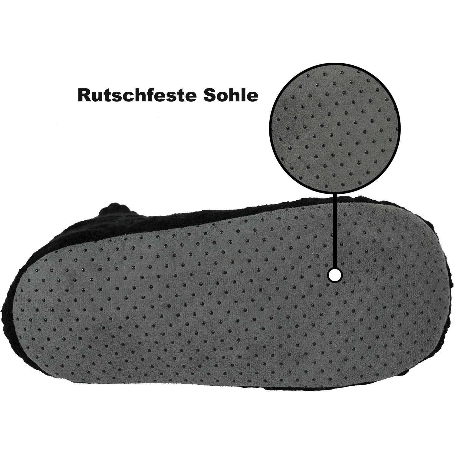 Coonoor Haussocken Flauschige Hausschuh-Socken für Damen rutschfeste Socken (1-Paar) weich und komfortabel, Hausschuhsocken mit weicher Sohle