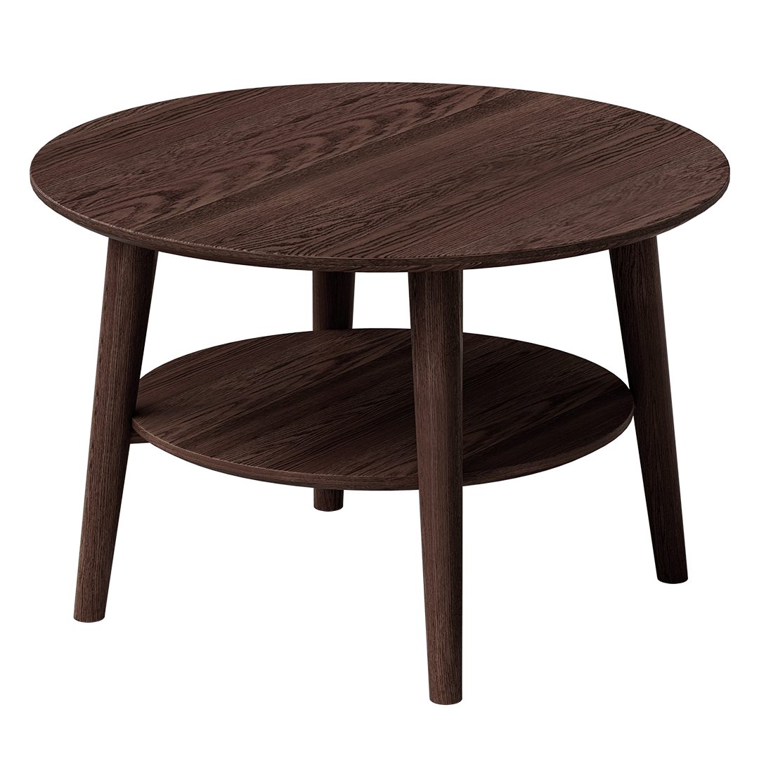 skølm Couchtisch Mjölnir aus Eiche Massivholz (Dunkel lackiert), Wohnzimmer günstig online kaufen