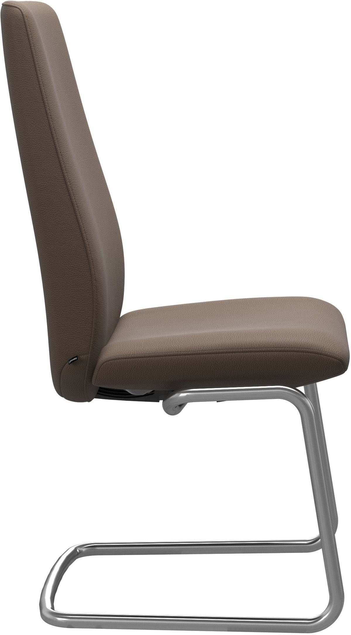 L, High Back, Stahl Polsterstuhl Chrom glänzend Stressless® Beinen Größe aus Laurel, mit in