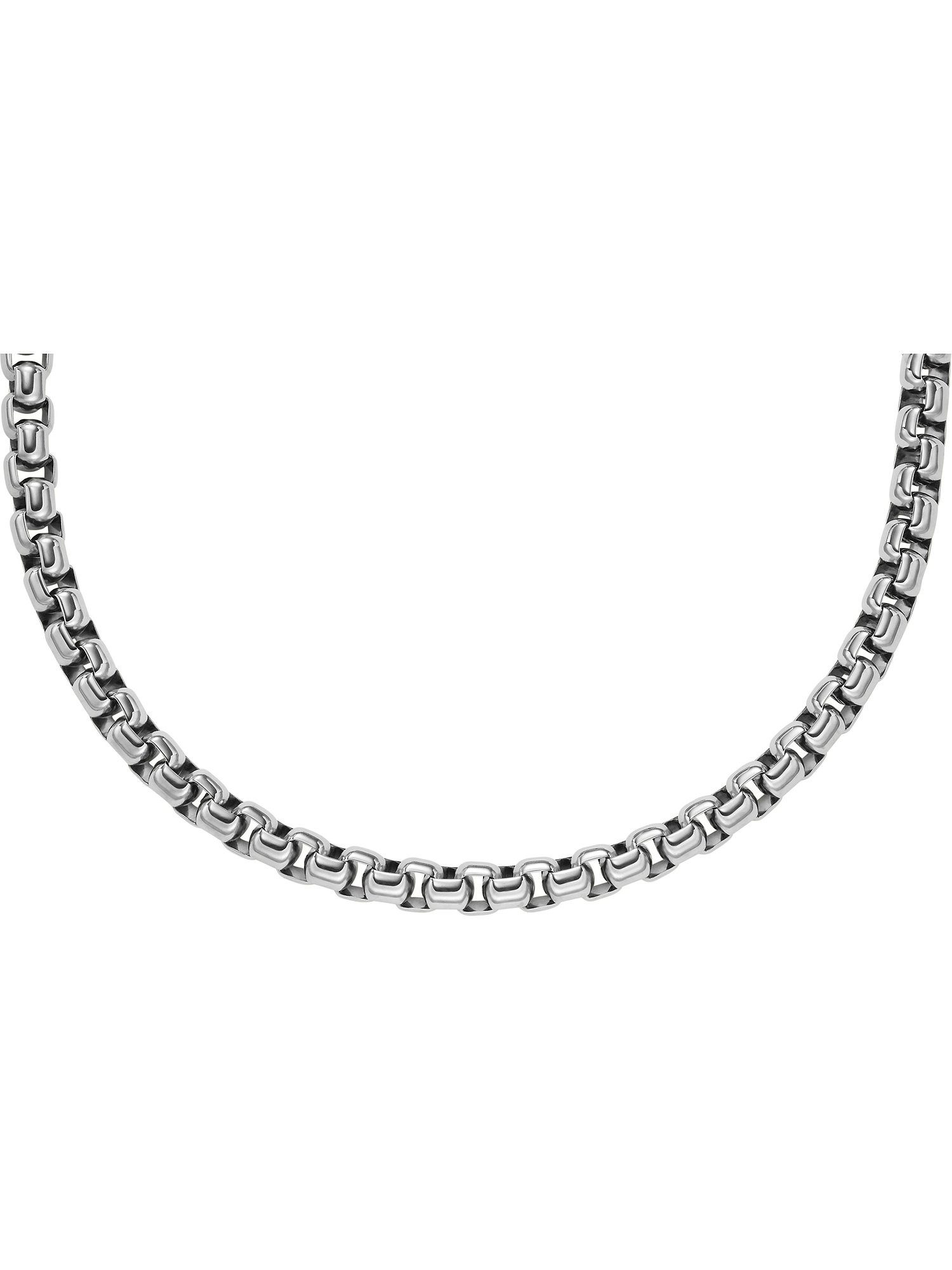 Collier Fossil Herren-Kette Edelstahl