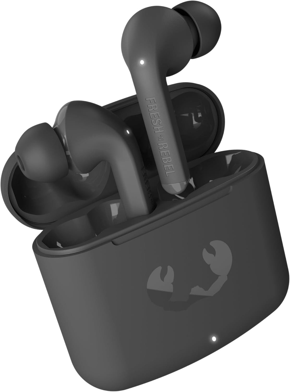 Fresh 'n Rebel True Wireless Kopfhörer mit Touch Steuerung & Mikrofon In-Ear-Kopfhörer (Die stabile Verbindung sorgt für unterbrechungsfreies Streaming, egal ob unterwegs, im Büro oder beim Sport., Bluetooth Headset mit 30h Akku, Sprachassistent und klarem Sound)