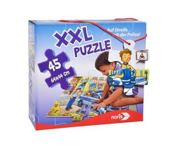Noris Puzzle XXL Puzzle Auf Streife mit der Polizei. 45 Teile, 45 Puzzleteile