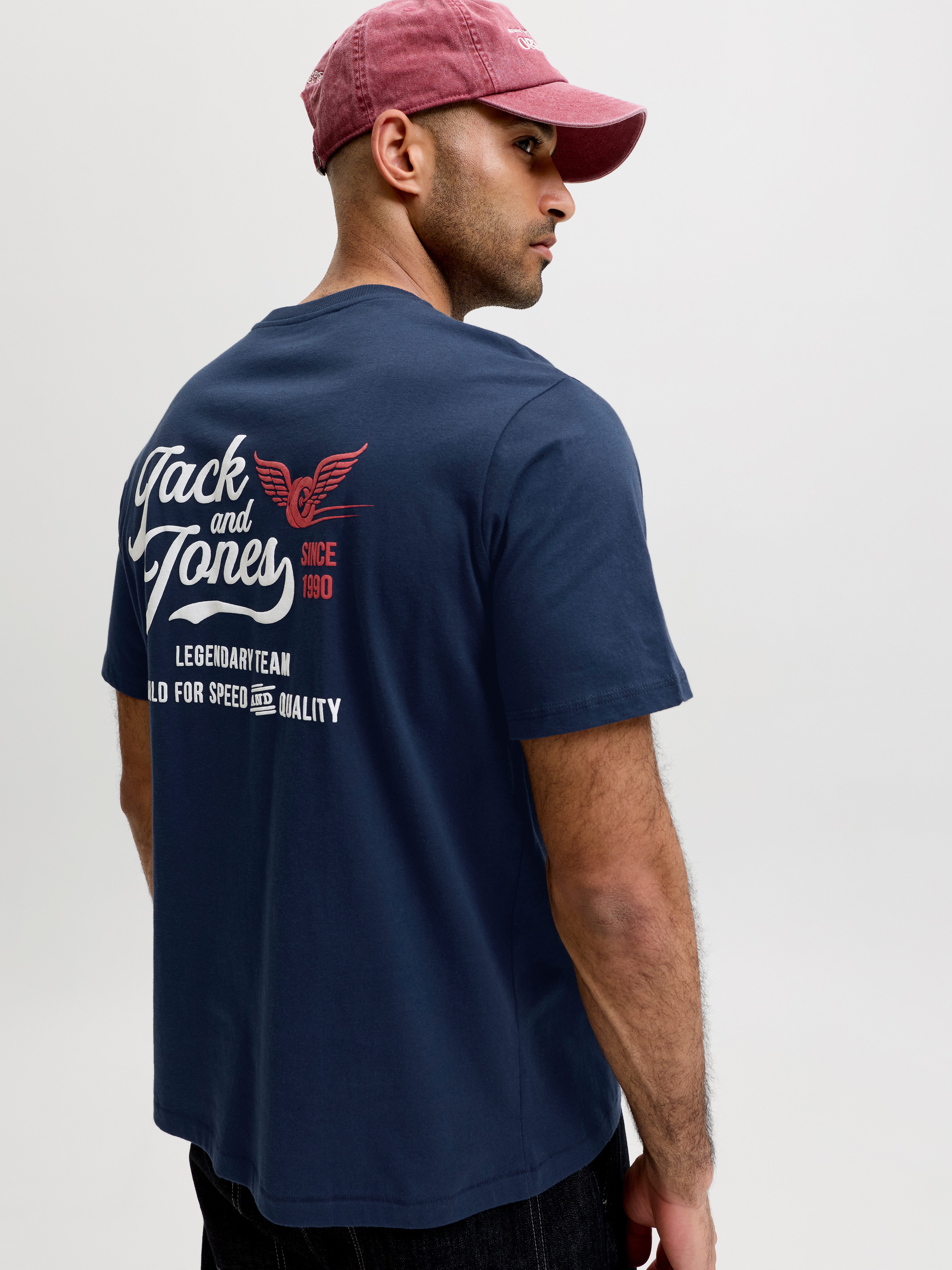Jack & Jones T-Shirt JJLEGEND TEE SS CREW NECK Baumwolle, locker geschnitten – Bild 2 von 5