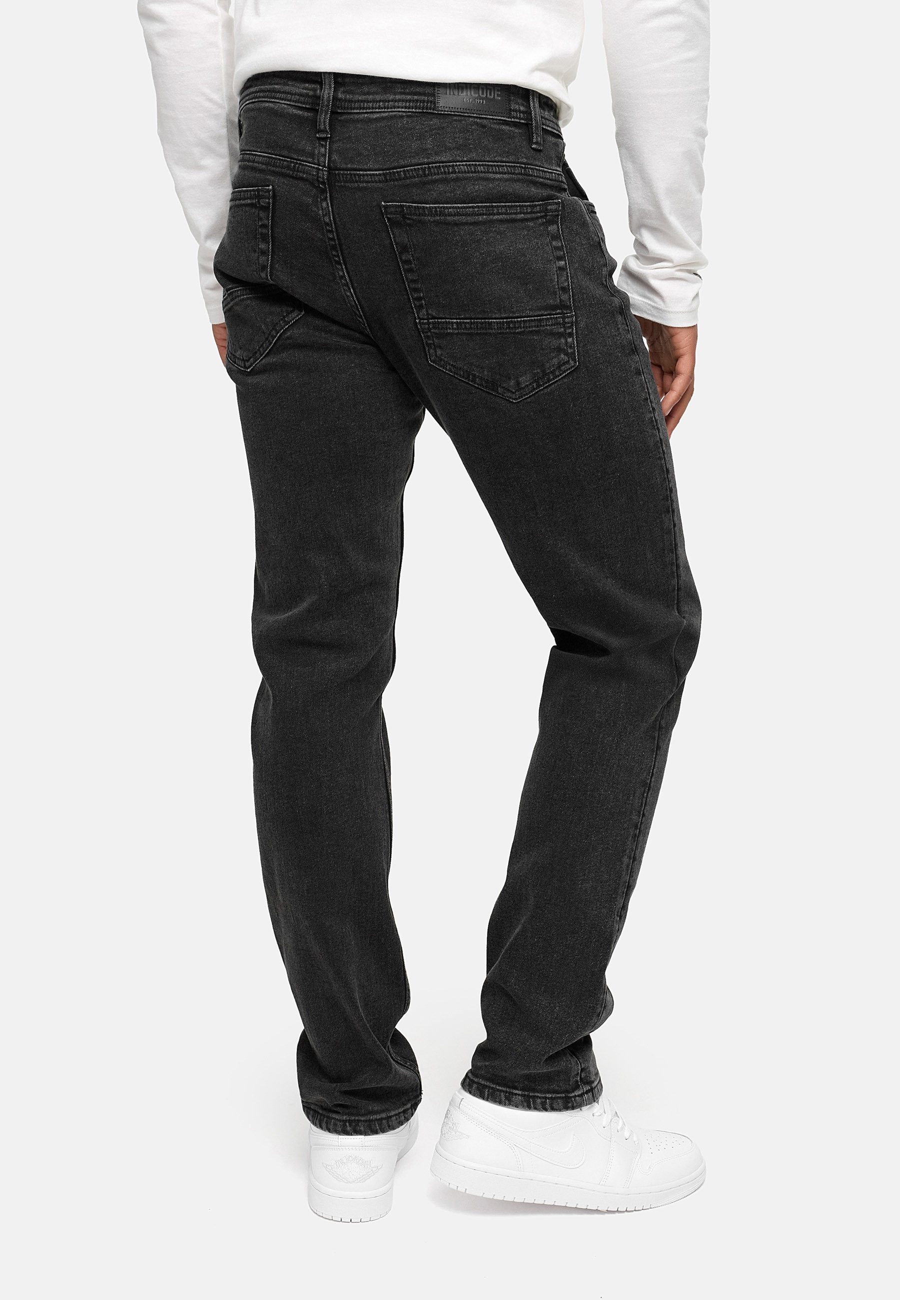 Indicode Regular-fit-Jeans Herren INValoy Jeanshose mit Stretch aus Baumwolle Bequeme Jeanshose in Regular Fit mit Stretch-Anteil für hohen Komfort