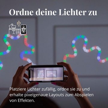 twinkly LED-Lichterschlauch Flex, Smarter RGB LED Schlauch, 3m Länge, Weiß, WiFi, Gen II, IP20