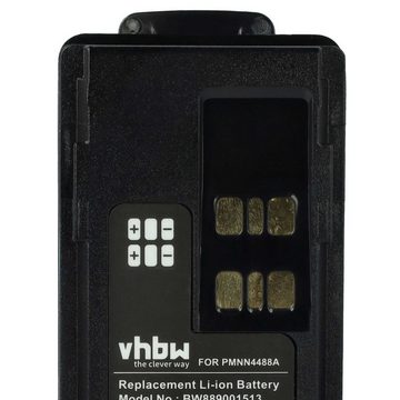 vhbw kompatibel mit Motorola XiR P8660, P6620, P6600, P8620, P8600, P8668 Akku Li-Ion 1800 mAh (7,4 V)