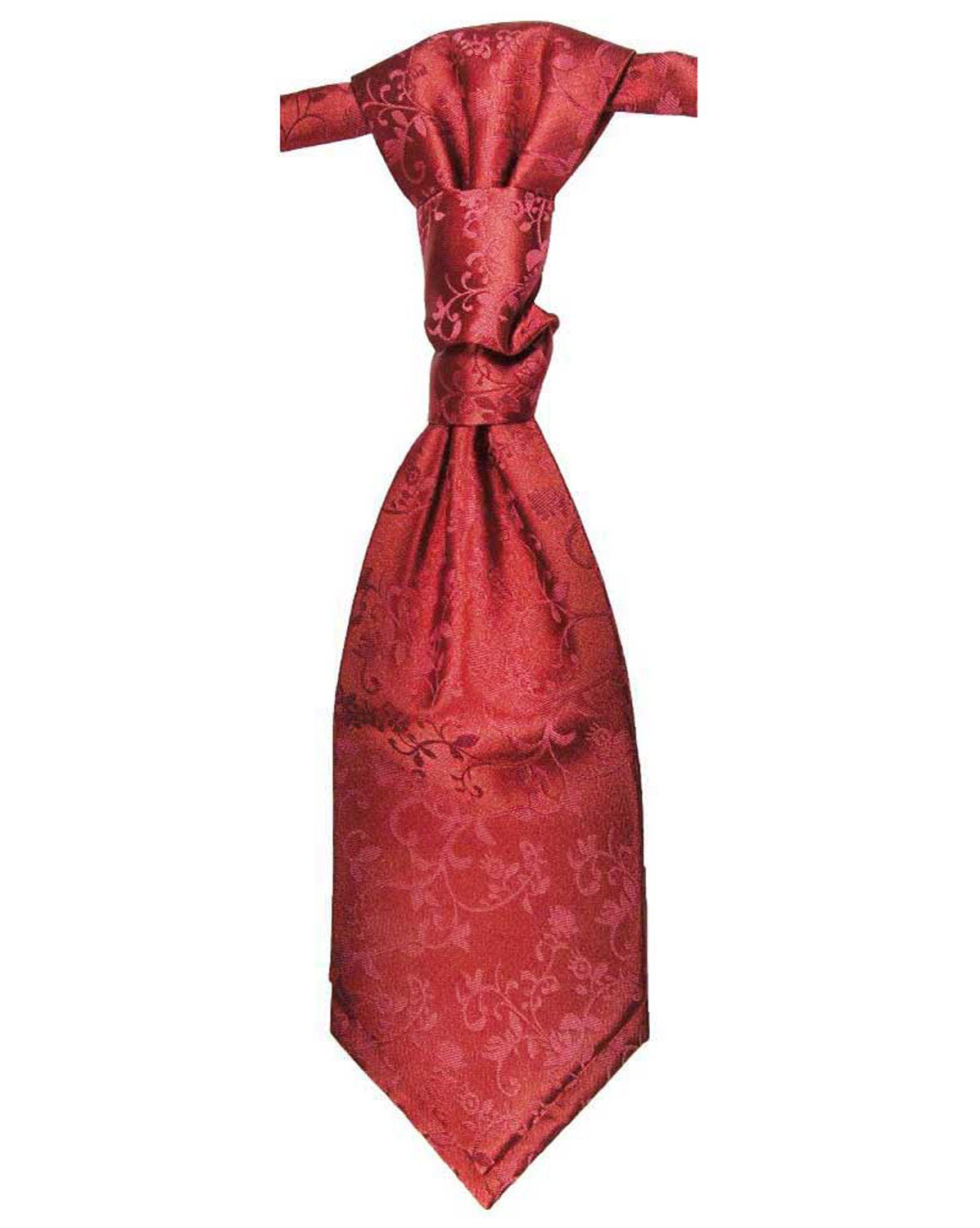 Paul Malone Anzugweste Herren Hochzeitsweste mit Plastron Set 2tlg floral - Bräutigam (Set, 2-tlg., mit Weste und Plastron) bordeaux rot V95, Gr. 102 (MT) – Bild 4 von 5