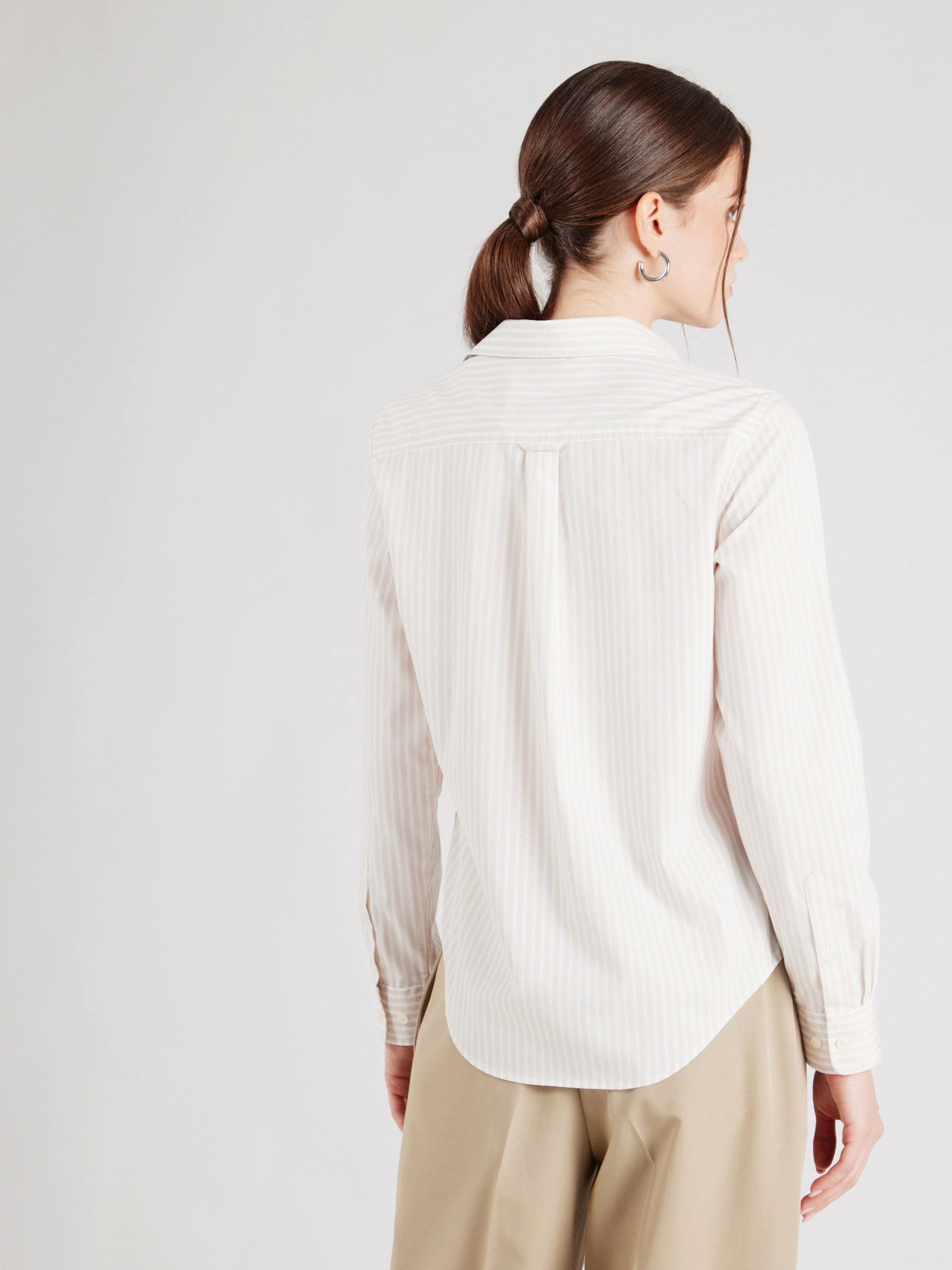 Gant Langarmbluse (1-tlg) Falten