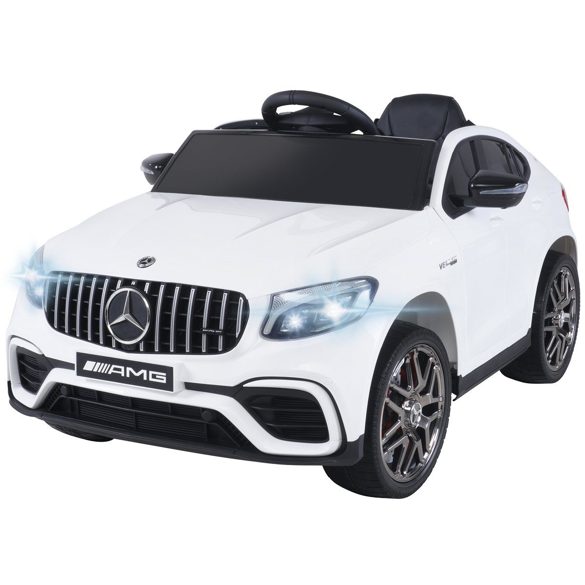 Actionbikes Motors Elektro-Kinderauto Mercedes Benz GLC AMG, Belastbarkeit 35 kg, (1-tlg), Fernbedienung - Stoßdämpfer hinten - Soft Start - Bremsautomatik