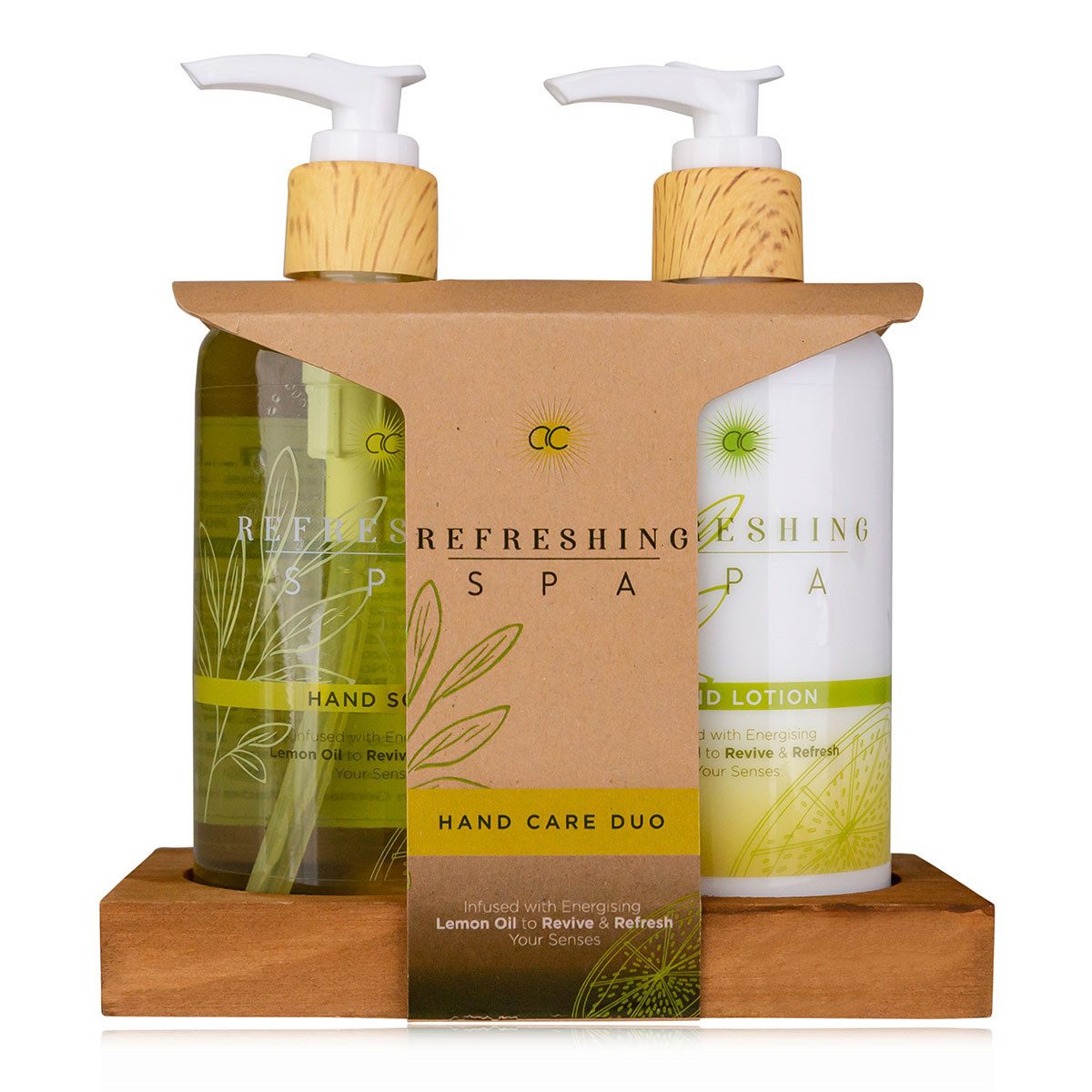 ACCENTRA Hautreinigungs-Set 520 ml, 2-tlg., Handpflegeset ZEN SPA mit Rosenöl & Arganöl + Seifenablage