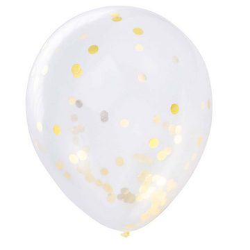 Goods+Gadgets Folienballon XXL Luftballons-Set Happy Birthday, Geburtstagsdeko mit Girlanden