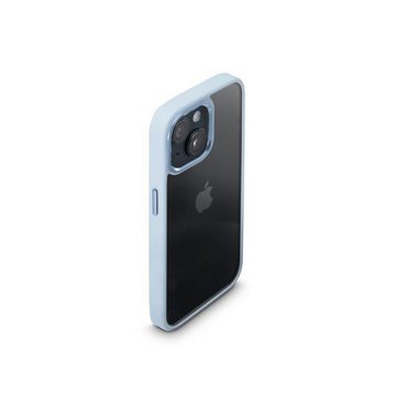 Hama Smartphone-Hülle Handyhülle für Apple iPhone 15, durchsichtig Blau, stabil, flexibel