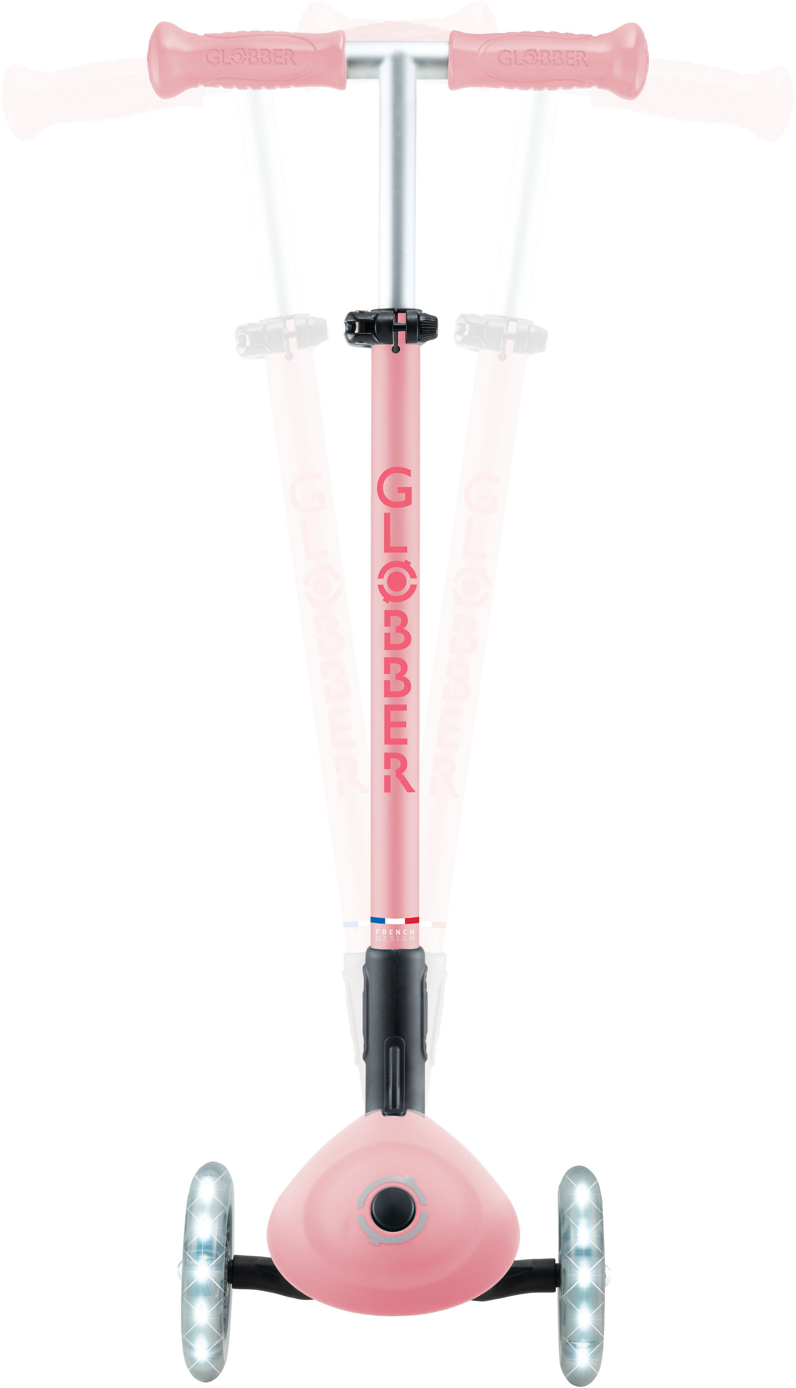 Globber Tretroller ELITE LIGHTS, mit Leuchtrollen