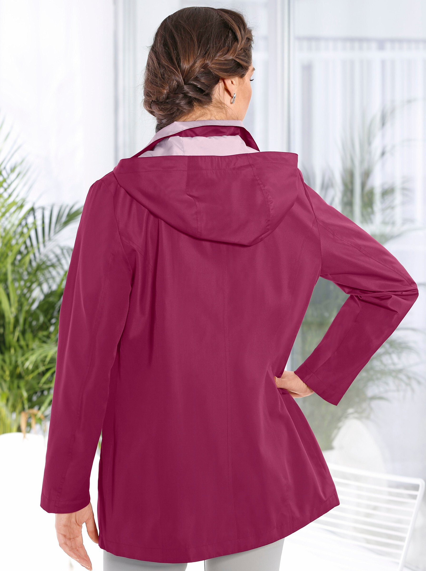 Allwetterjacke an! fuchsia-rosé Sieh