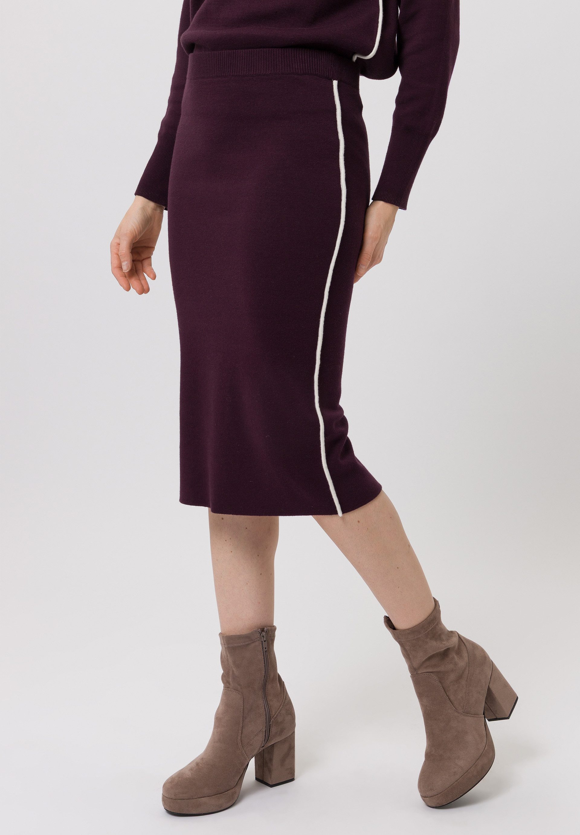 TUZZI A-Linien-Rock mit Kontraststreifen