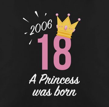 Shirtracer Dekokissen Achtzehnter Geburtstag Mädchen Princess 2006, 18. Geburtstag Kissen