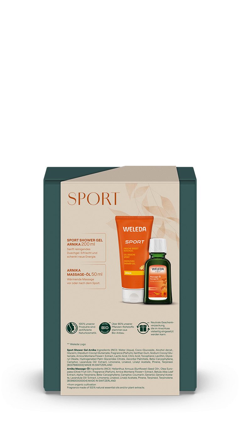 WELEDA Hautpflege-Set Sport Geschenkset Set, 2-tlg.