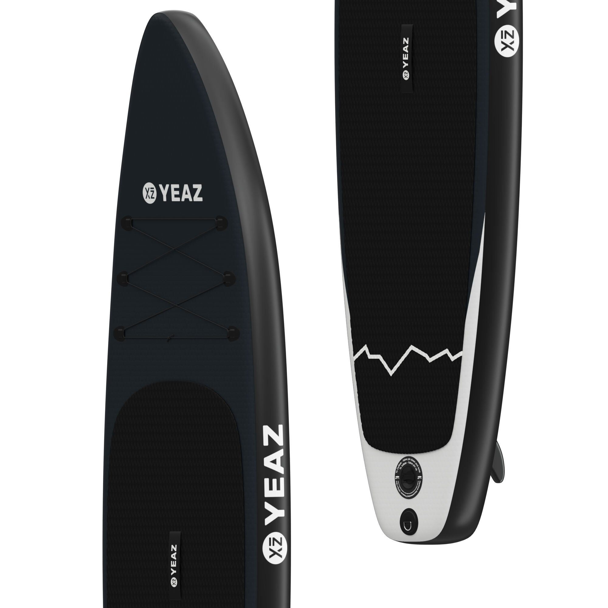 YEAZ Inflatable SUP-Board NALU - EXOTRACE PRO - SET SUP Board und Kit, Inflatable SUP Board, (Set), inkl. Zubehör wie Paddel, Handpumpe und Rucksack