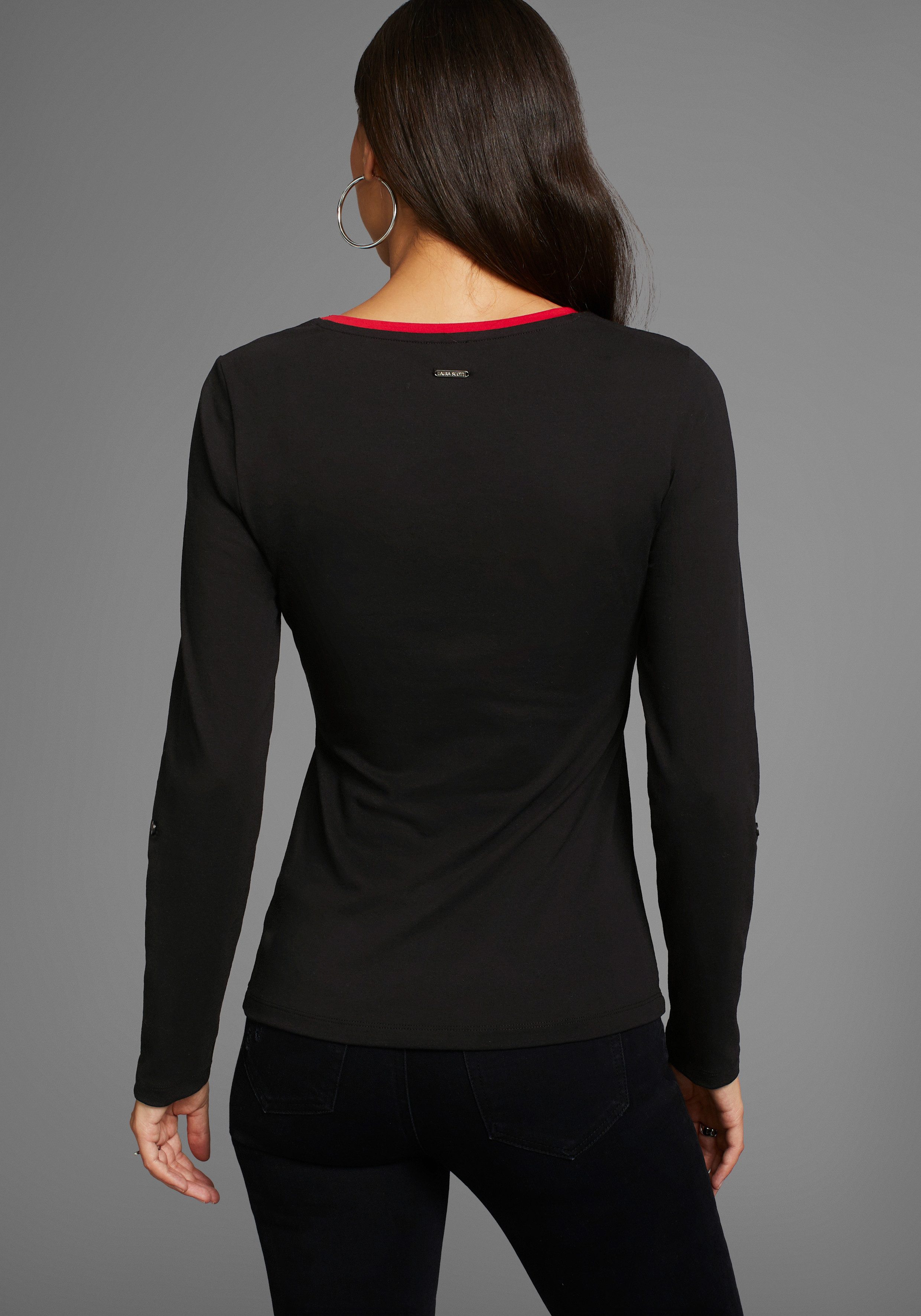 Laura Scott 3/4-Arm-Shirt mit modischem Frontprint günstig online kaufen