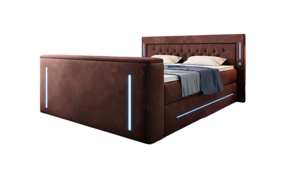 Luxusbetten24 Boxspringbett Divalo, mit TV Lift günstig online kaufen