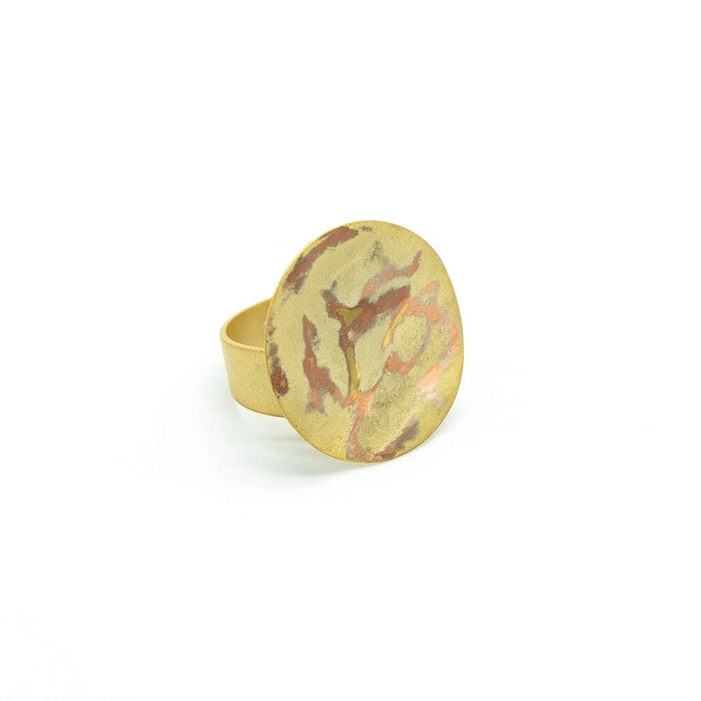 Fingerring Pura Recycled Ring 02 Plättchen-Ring in Matt-/Glanzoptik