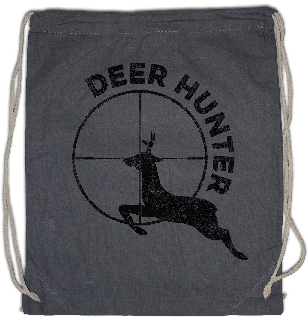 Turnbeutel Deer Hunter Turnbeutel Hirsch Reh Jagd Jäger Bär Geweih Deer Bear Hunt