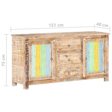 vidaXL Sideboard Sideboard 151x40x75 cm Raues Akazienholz (1 St)