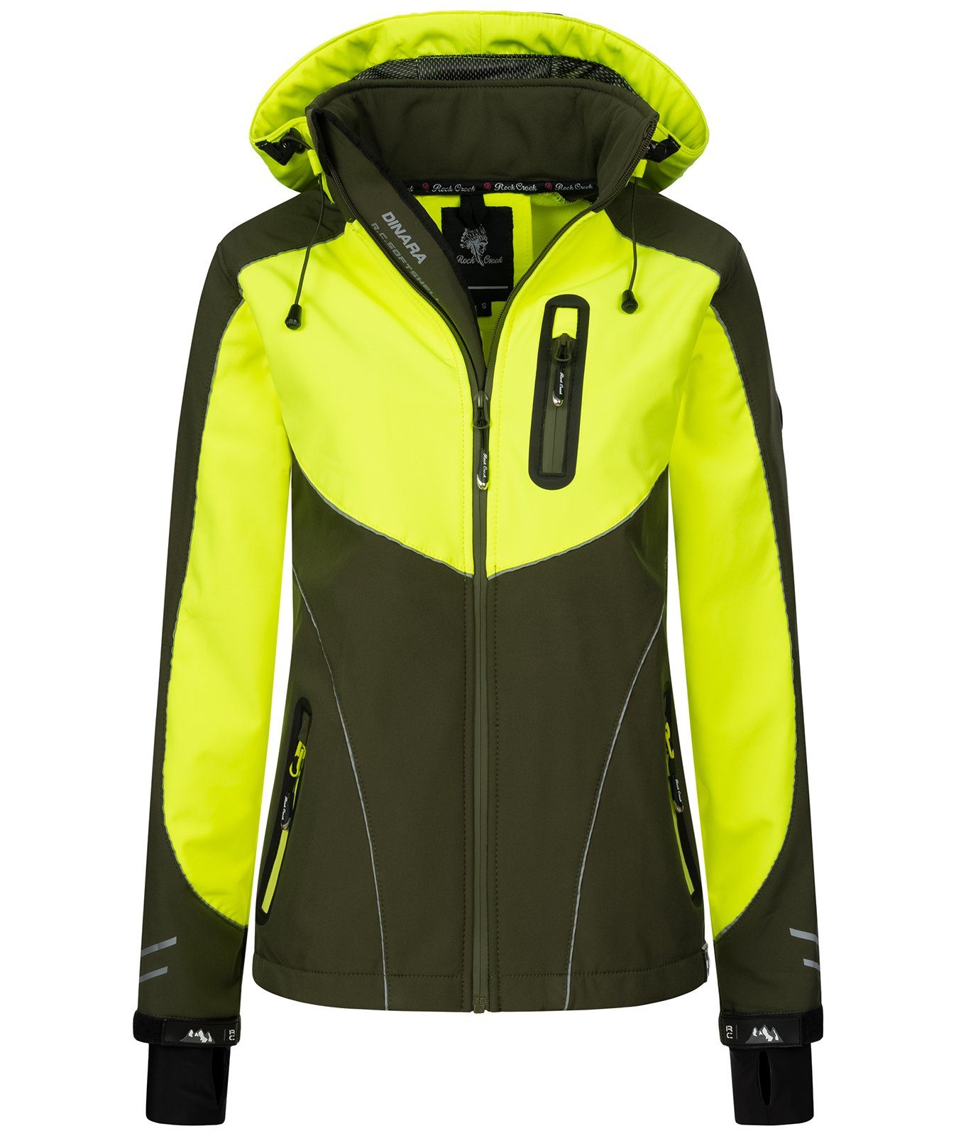 Rock Creek Wetterjacke Damen 48 Rock Creek Softshelljacke