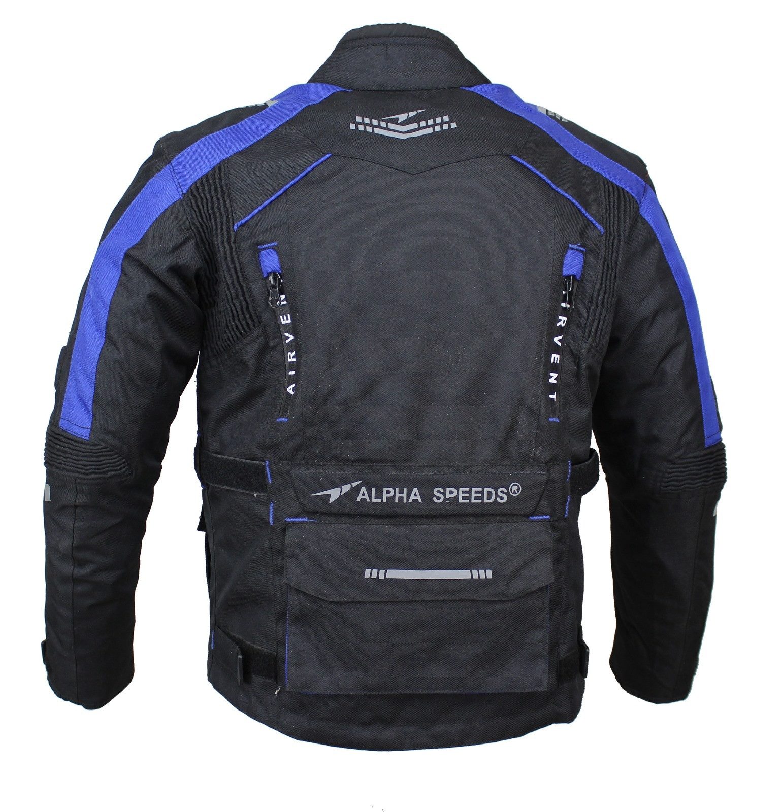 Alpha Speeds Motorradjacke Kinder Motorrad Textil Jacke Biker wasserdicht Jacke mit Protektoren Sport, Innenjacke ist trennbar: All Season, Blau – Bild 3 von 5