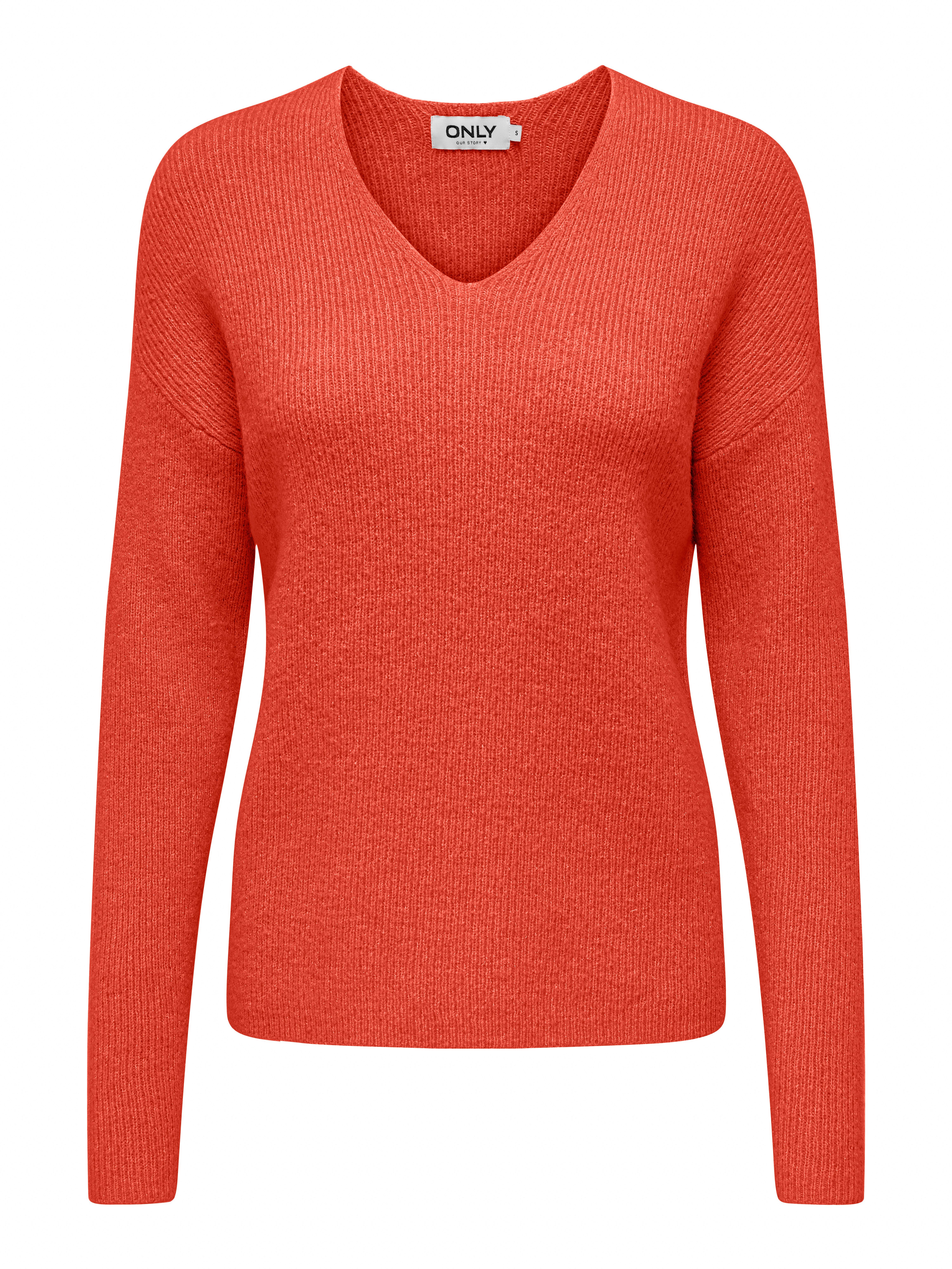 ONLY V-Ausschnitt-Pullover ONLCAMILLA V-NECK L/S PULLOVER KNT NOOS Material günstig online kaufen