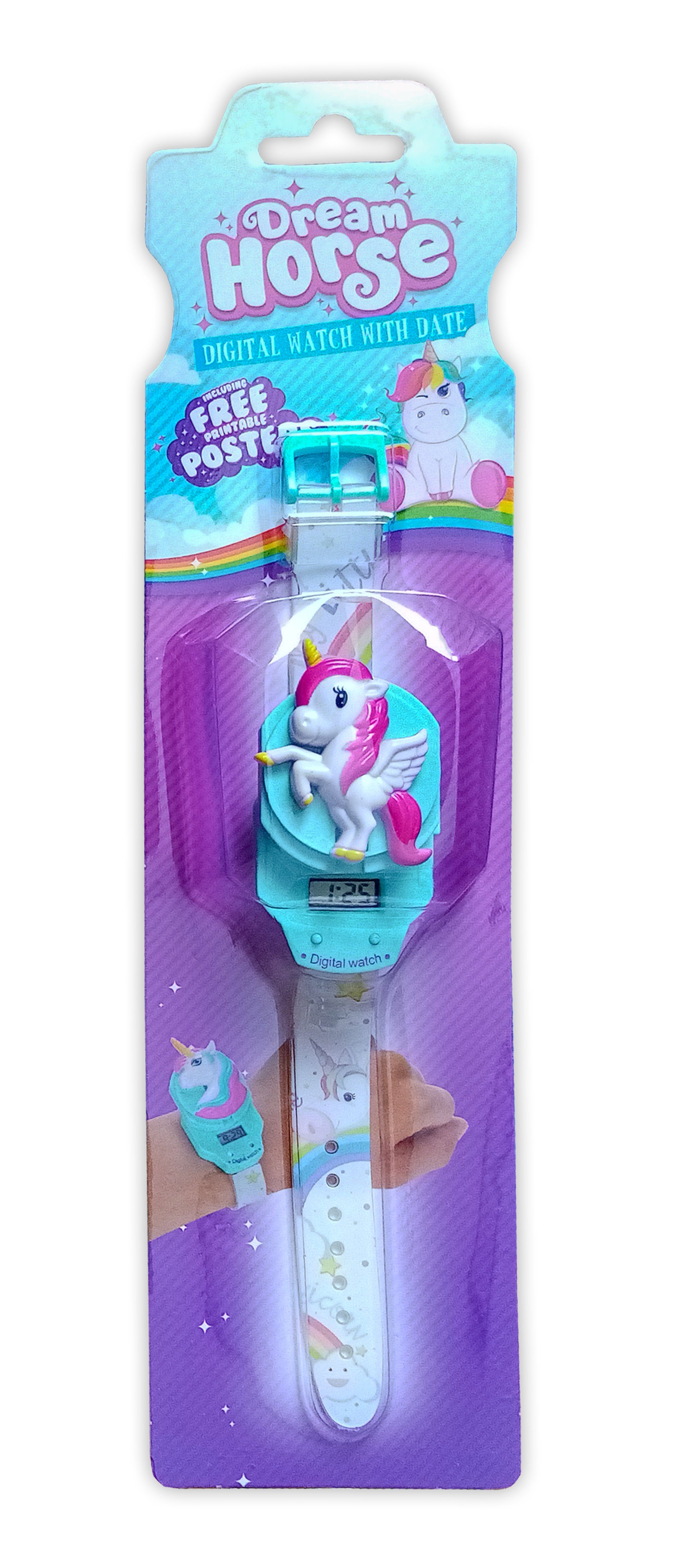 Toi-Toys Quarzuhr Einhorn KINDERUHR Digital Armbanduhr Uhr Watch Kinder 13 (Einhorn), Geschenk Mädchen