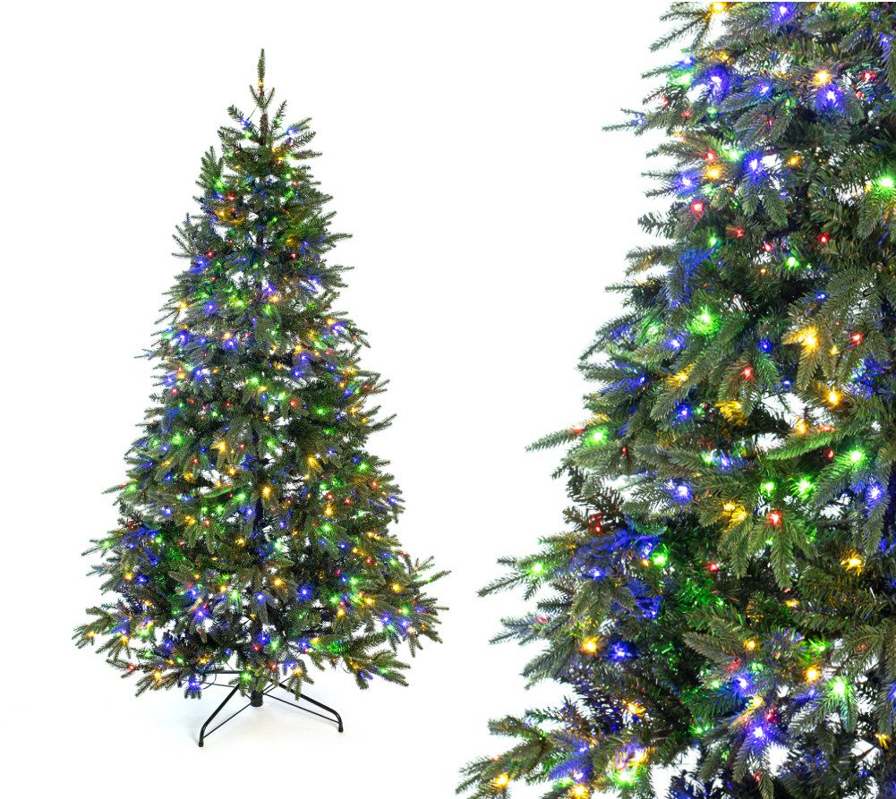 Evergreen Classics Künstlicher Weihnachtsbaum Sherwood Fichte, LEDs, Nadeln aus PE und PVC