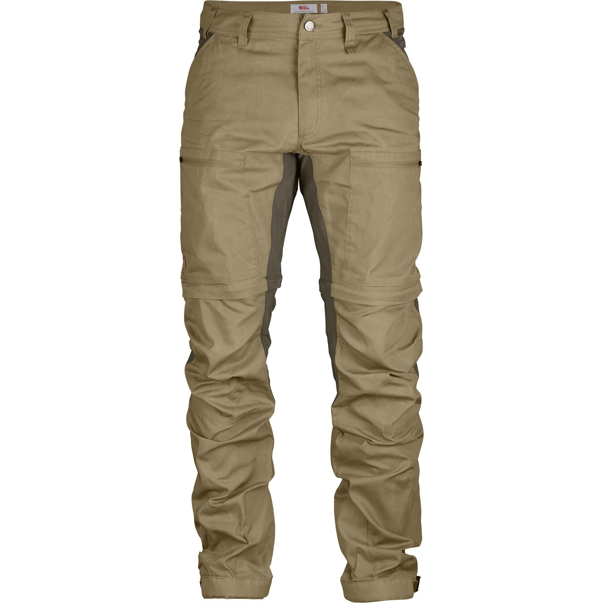 Fjällräven Outdoorhose FJÄLLRÄVEN Abisko Lite Trekking Zip-off M Long Sand- Tarmac