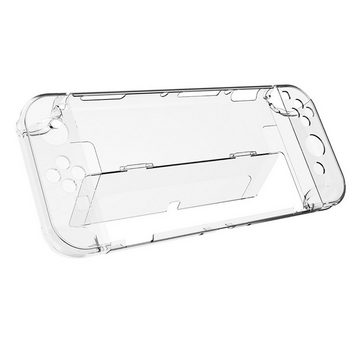 Tadow Switch OLED Kristallgehäuse,Geteilte Schutzhülle,Transparente Zubehör Nintendo (Verhindern Sie Kollisionen, Stürze und andere Schäden)